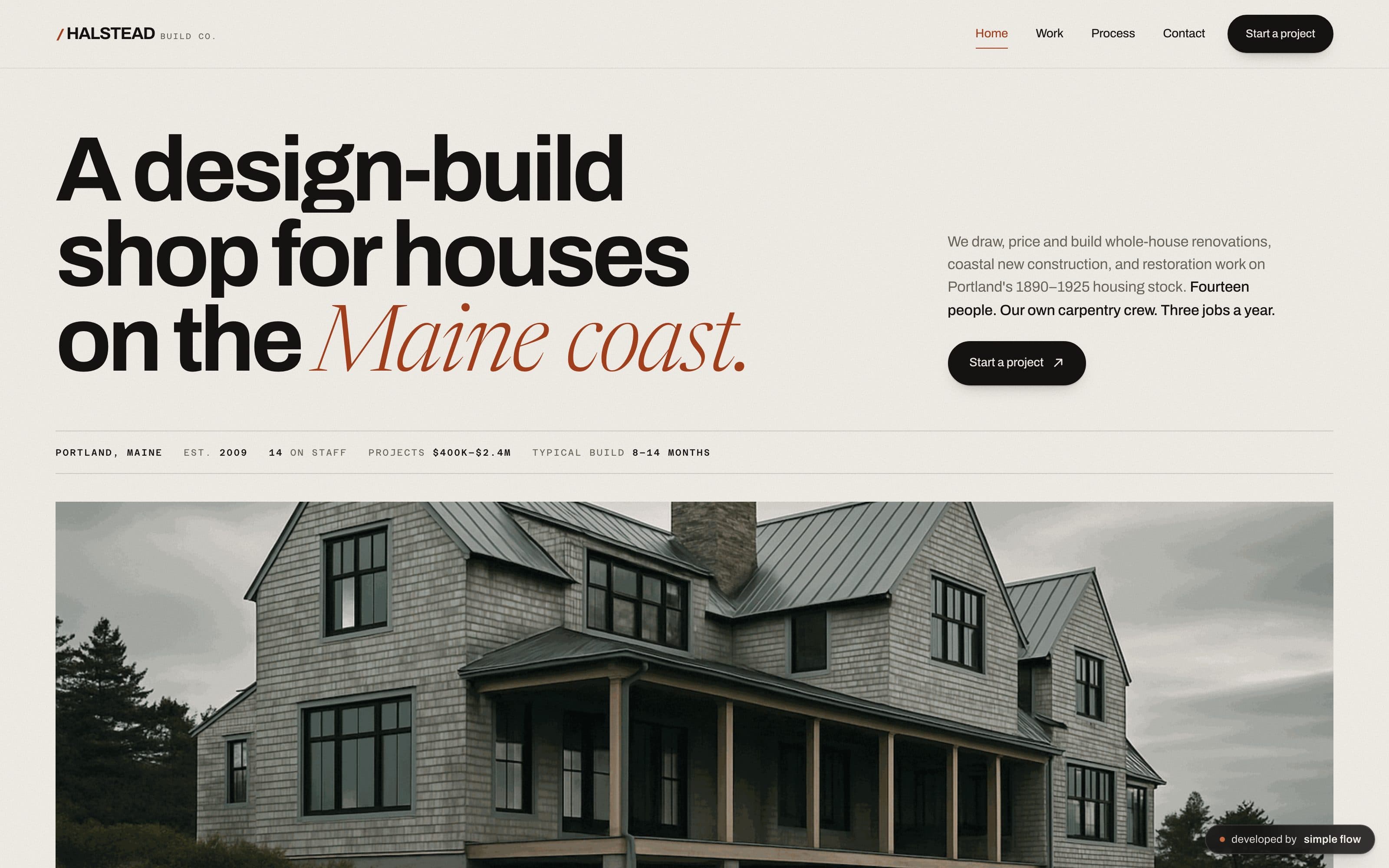 Halstead demo site homepage